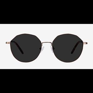Round bronze sunglasses